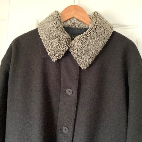 Hilary Radley Wool Coat Brown Size Large - Picture 2 of 10